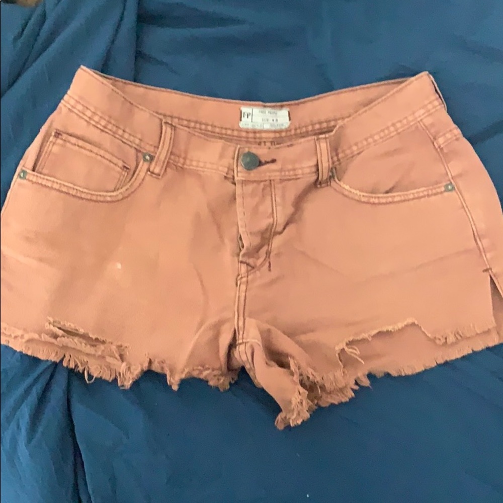 Tan Free People Shorts